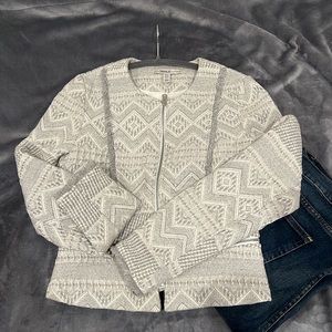 Light grey Jacket Coco Style size M. Fits small. Unworn zara